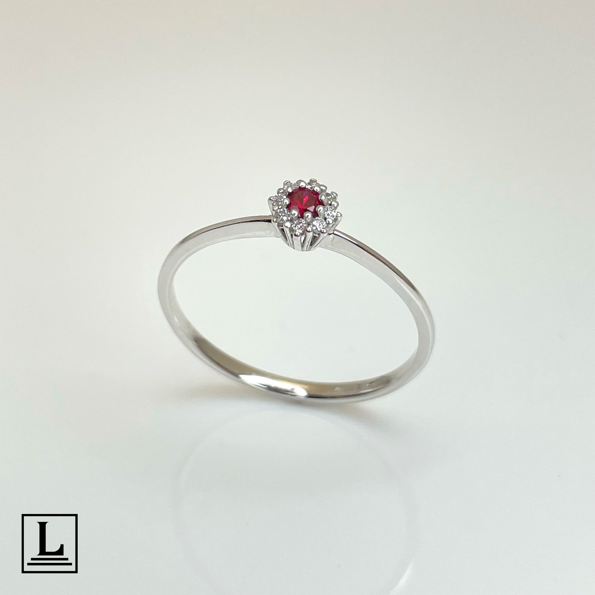 Anello Rubino 0,08ct