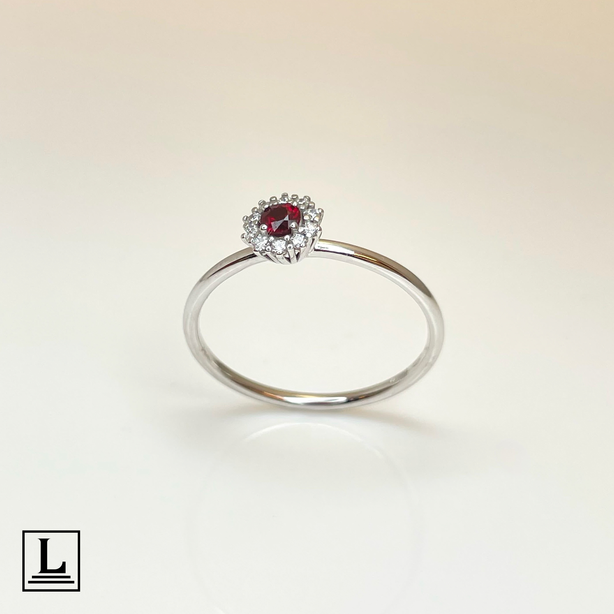 Anello Rubino 0,12ct