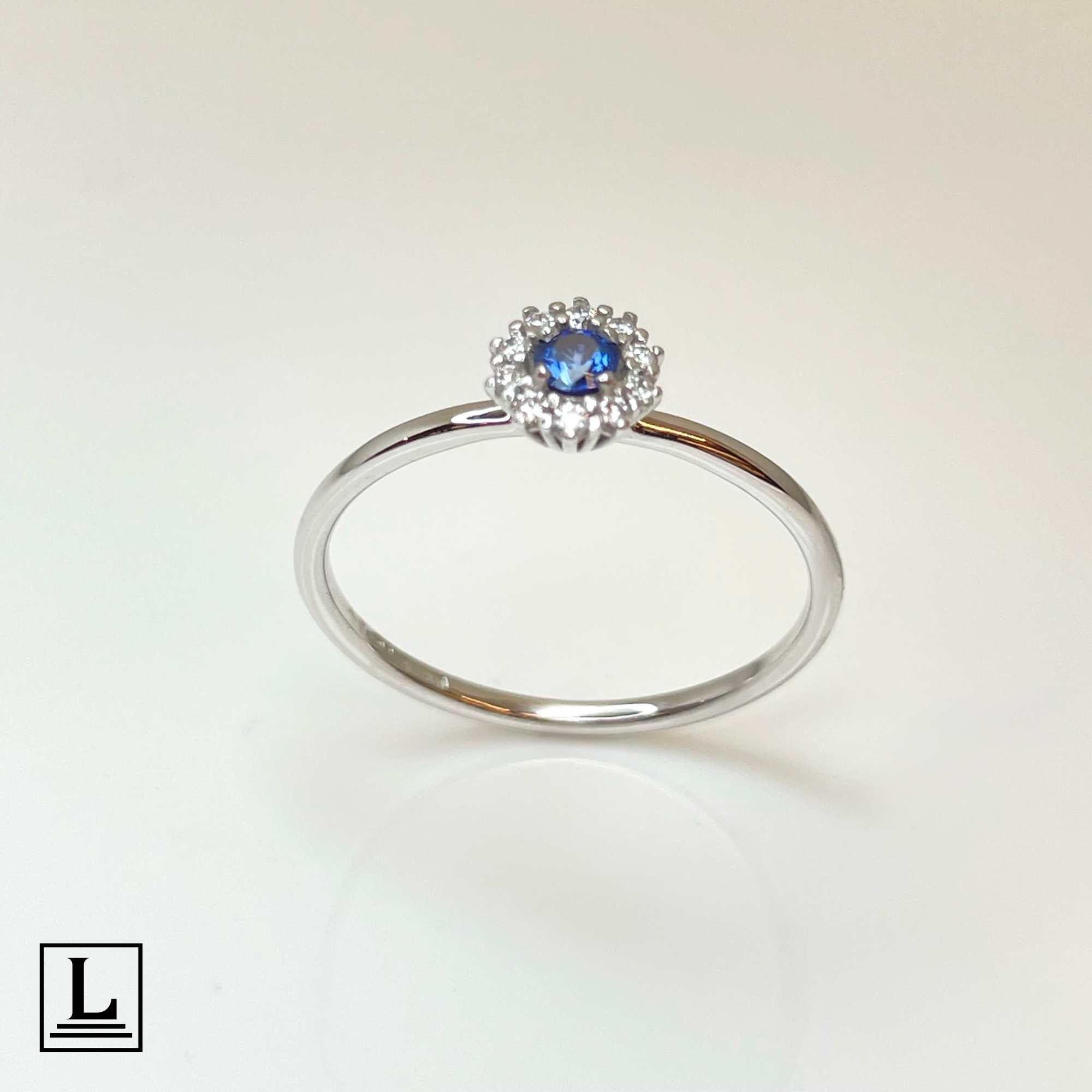 Anello Zaffiro 0,12ct